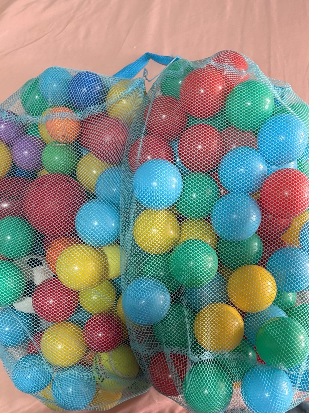 Used Little Tikes Colorful Kids Play Balls - Multicolor Mesh Bag